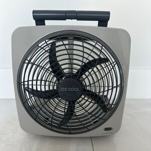 O2 Cool 10” 2 Speed Battery Portable Fan with AC Adapter Included